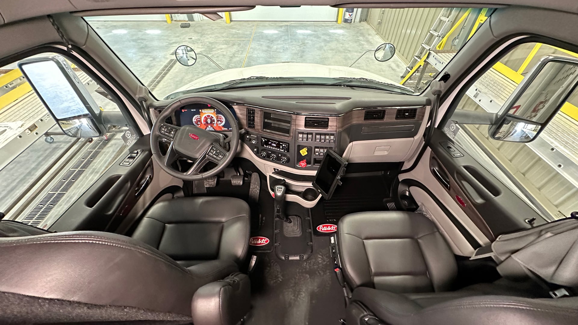 interior cab of a peterbuilt truck from chief carriers
