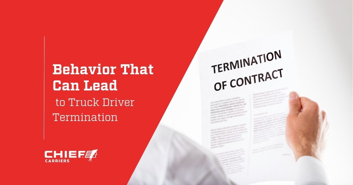 Behavior That Can Lead to Truck Driver Termination