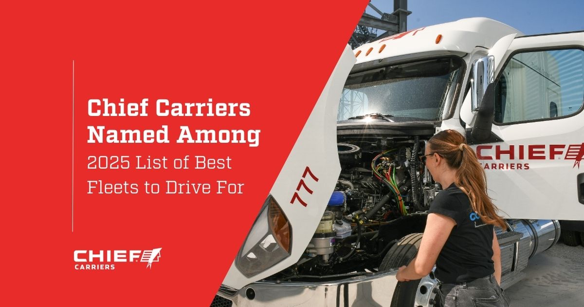 Chief Carriers Name Among 2025 Best Fleets to Drive For