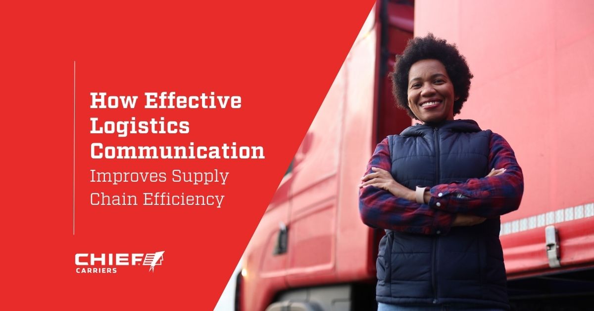 A smiling female truck driver. Thumbnail image for How Effective Logistics Communication Improves Supply Chain Efficiency.
