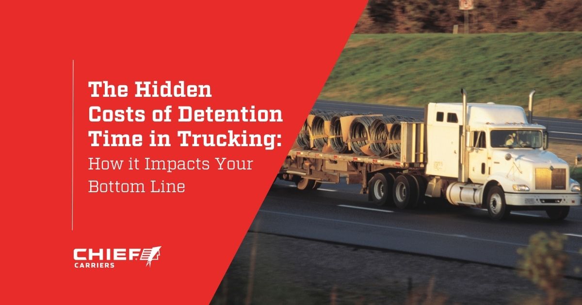 Flatbed hauling cable coils. Thumbnail for "The Hidden Costs of Detention Time in Trucking."