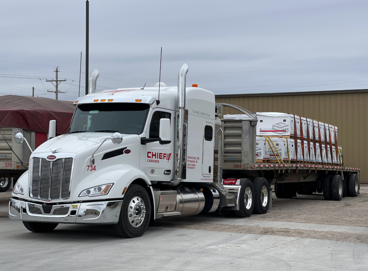A standard flatbed trailer for Chief Carriers.