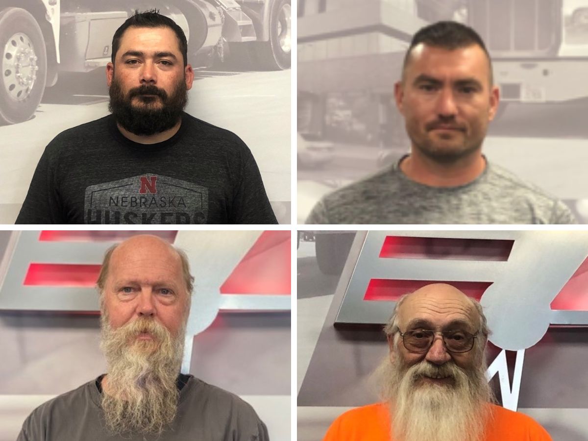 Chief Carriers veteran employees - Anthony Lopez, Blake Johnson, Brian Walker, and Curtis Lehn