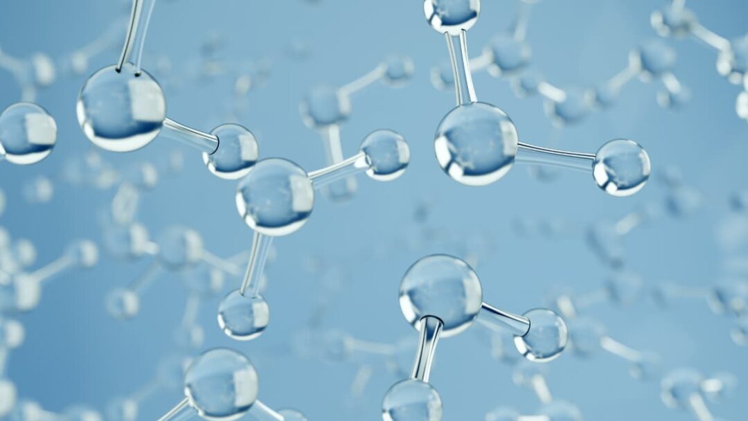 A molecule chain to represent peptides.