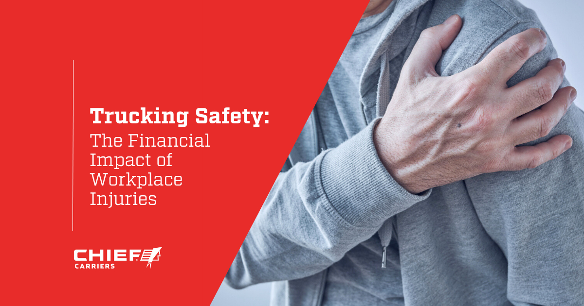 Unidentified man who appears to have pain in his upper left arm and shoulder area. Thumbnail image for Trucking Safety: The Financial Impact of Workplace Injuries.