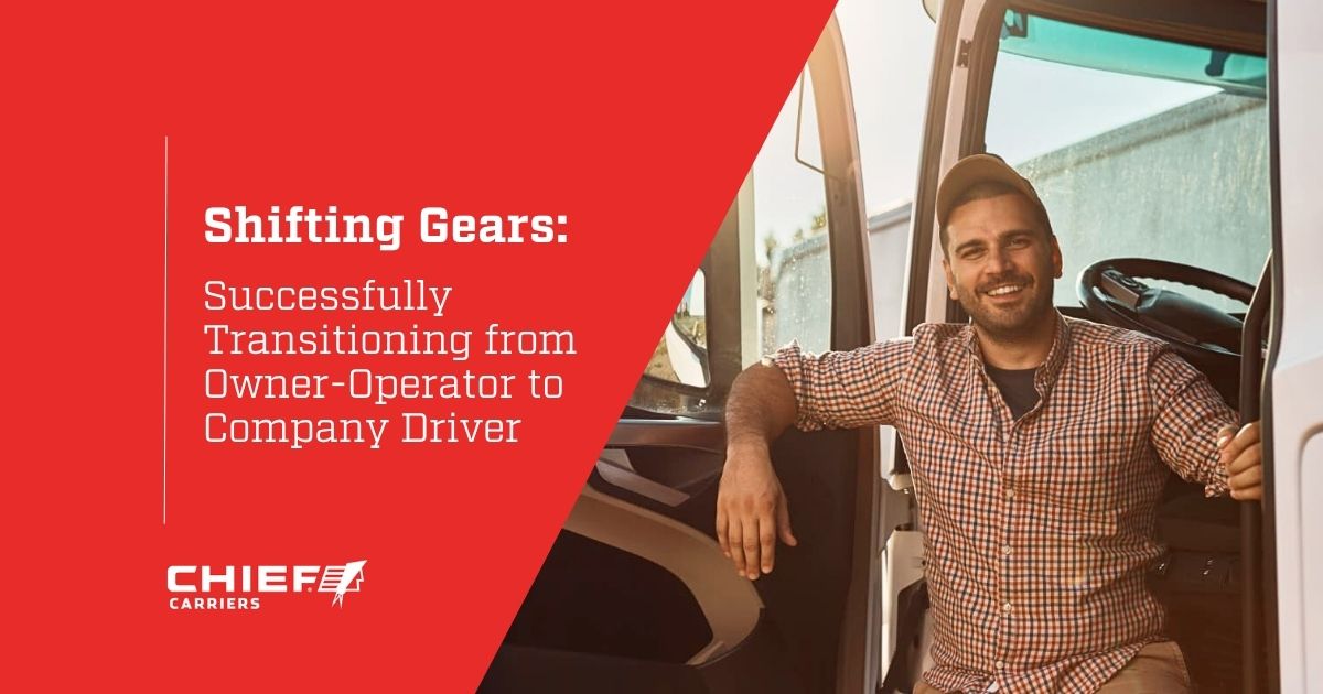 A smiling truck driver looking at the camera. Thumbnail image for Shifting Gears: Successfully Transitioning from Owner-Operator to Company Driver