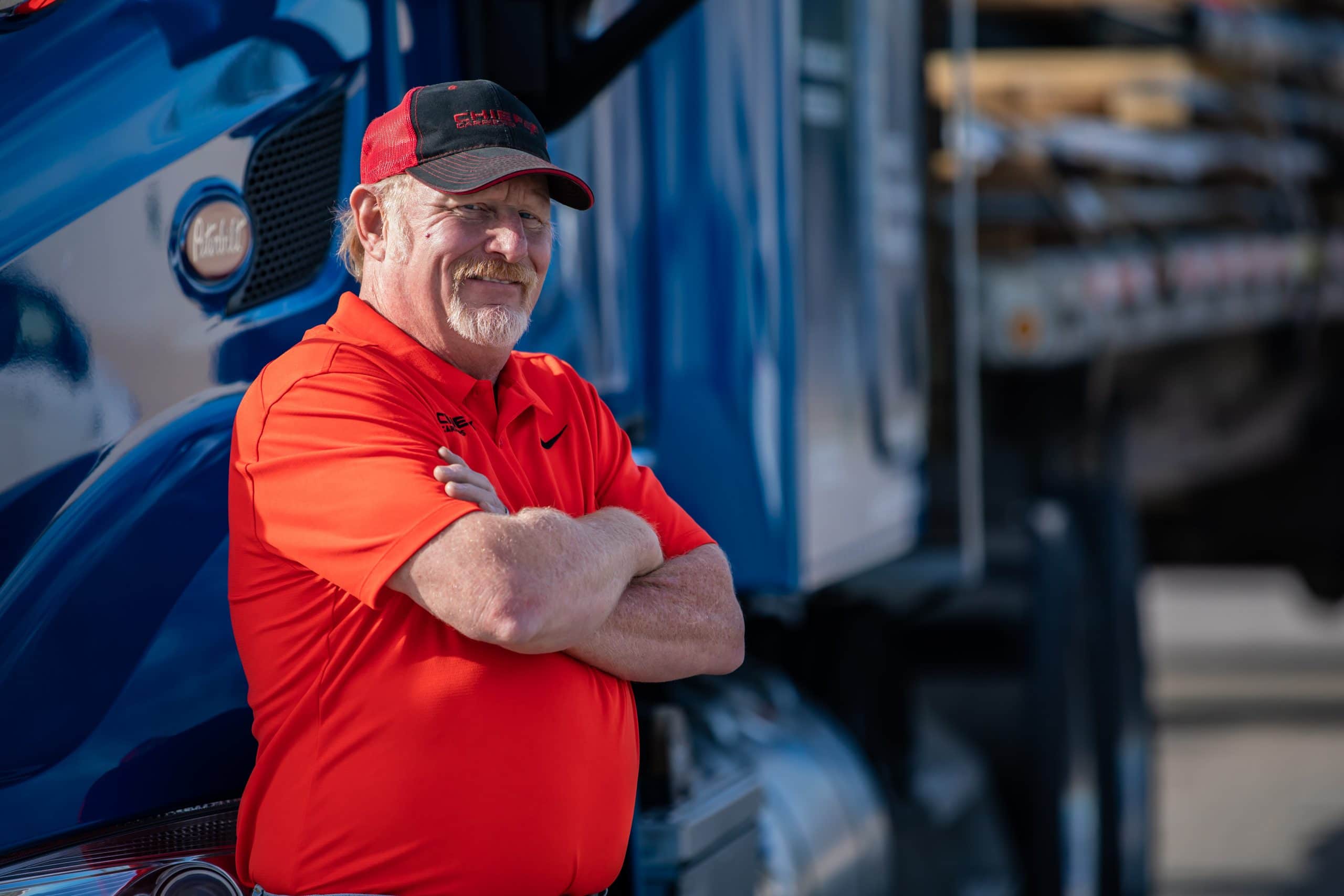A happy Chief Carriers driver.