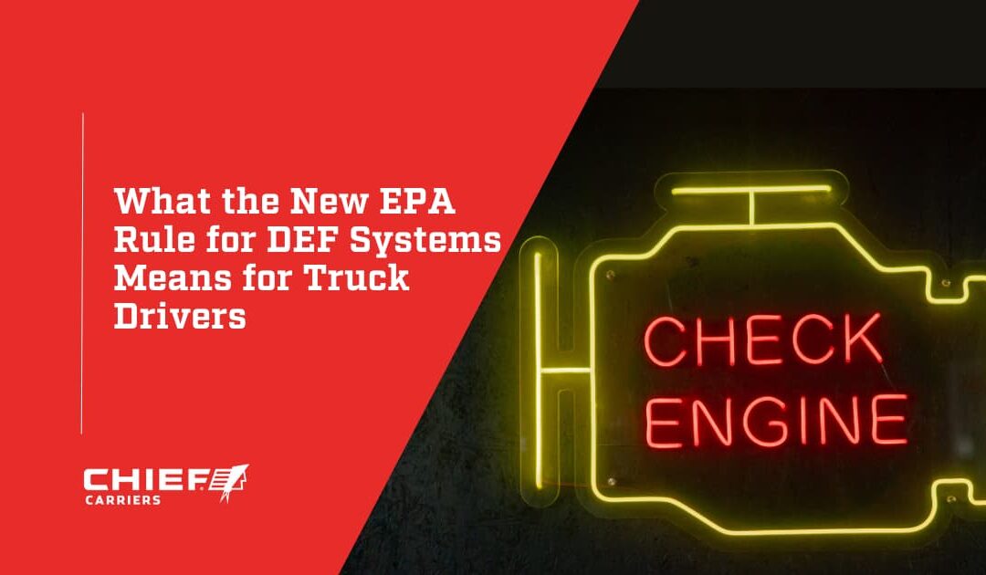 What the New EPA Rule for DEF Systems Means for Truck Drivers