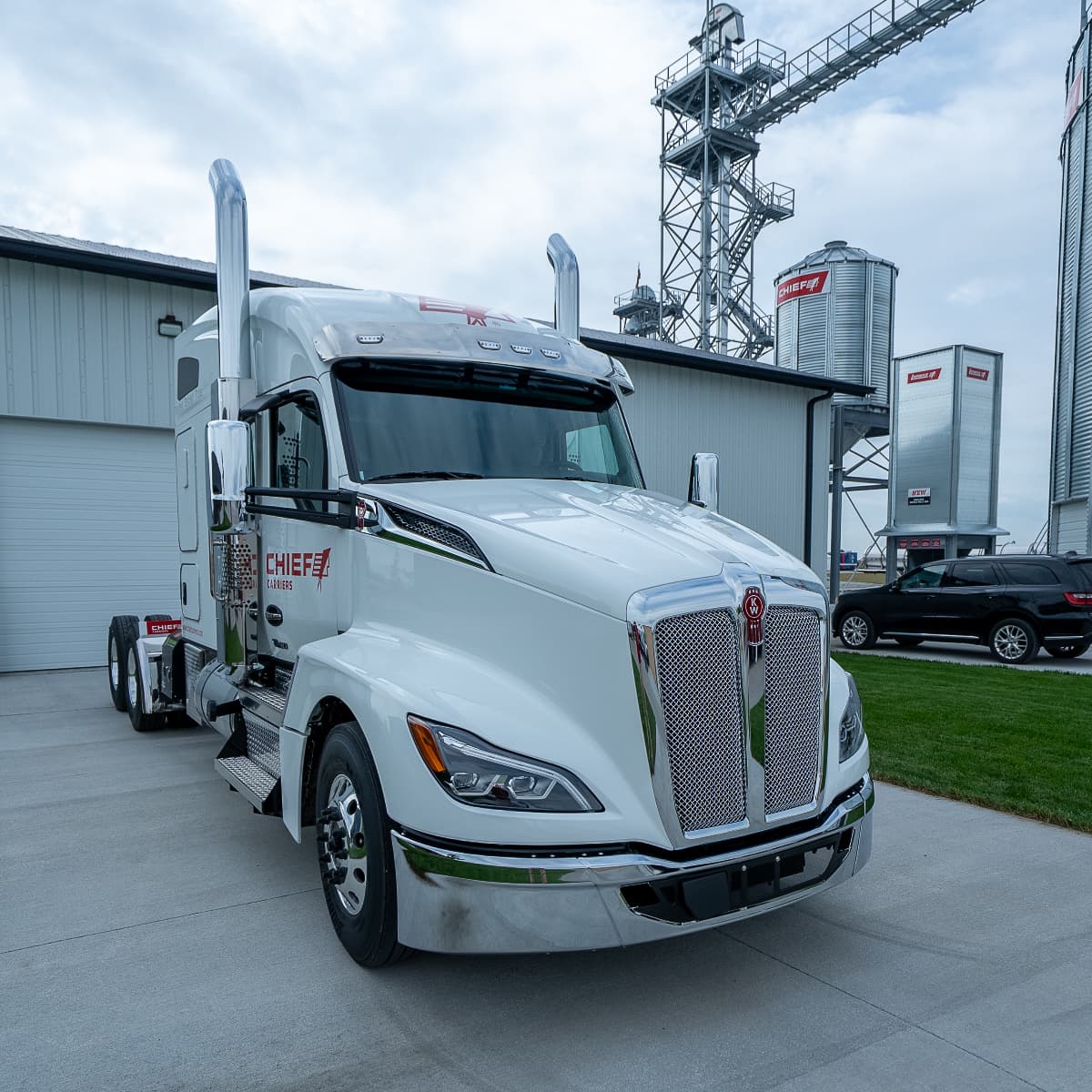 New Kenworth truck for Chief Carriers at Husker Harvest Days 2025.
