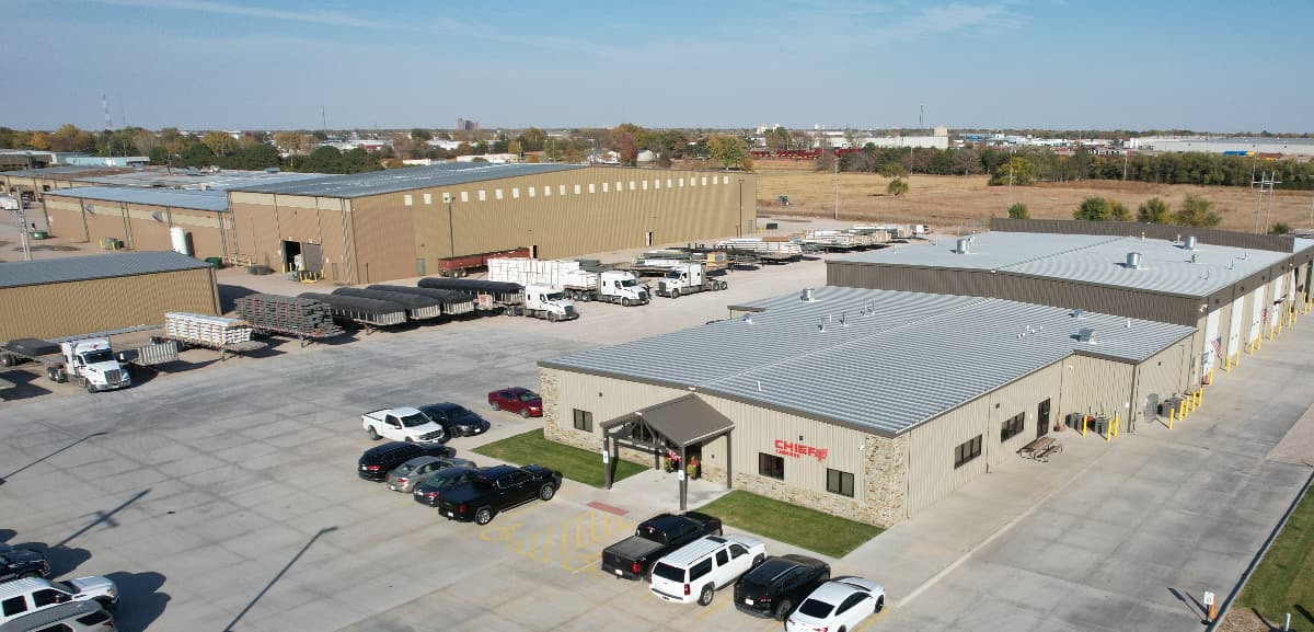 Aerial view of Chief Carriers HQ in Grand Island, NE
