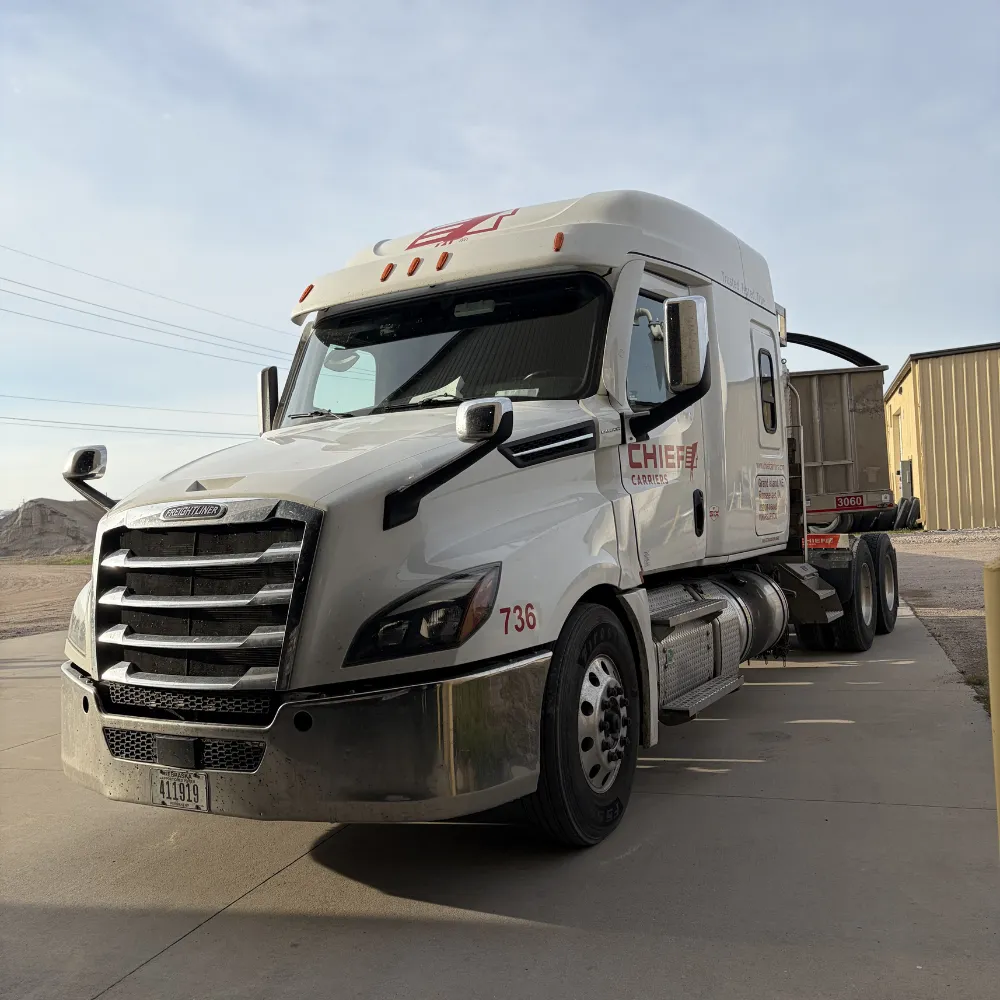 Front view of truck