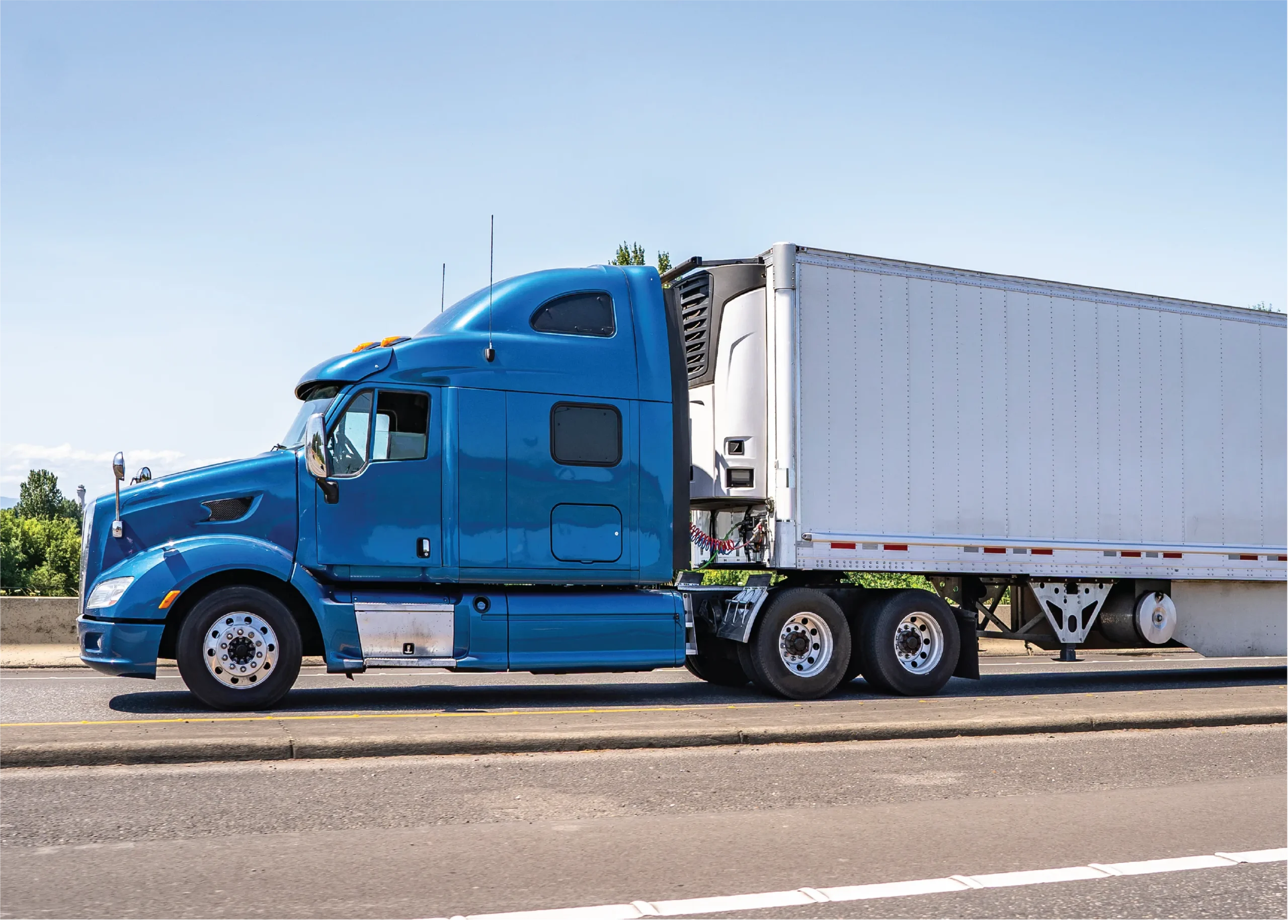 Refrigerated Truck trailer.
